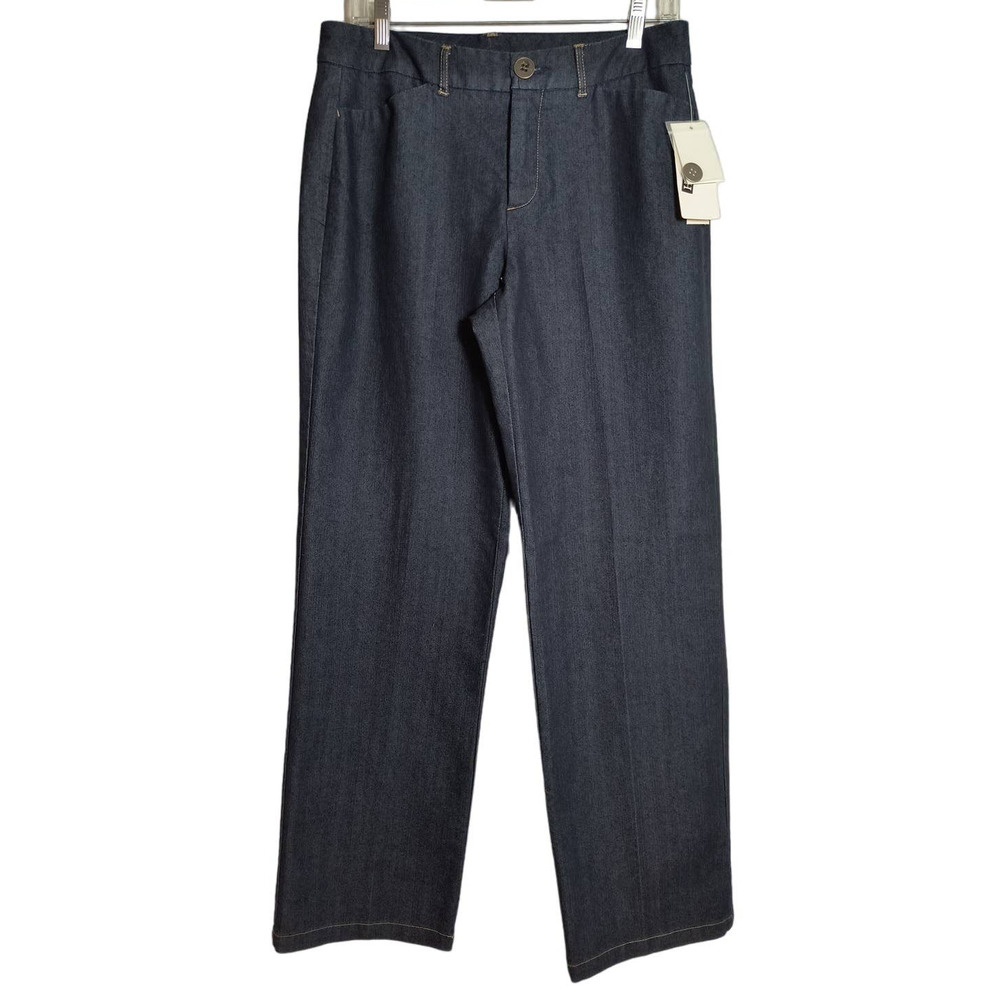 Kim Rodgers Stretch Denim Trousers Women's size 8 Dark Wash